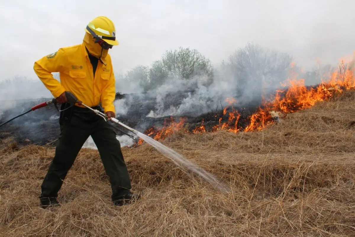 Imparables incendios asociados a fuertes vientos