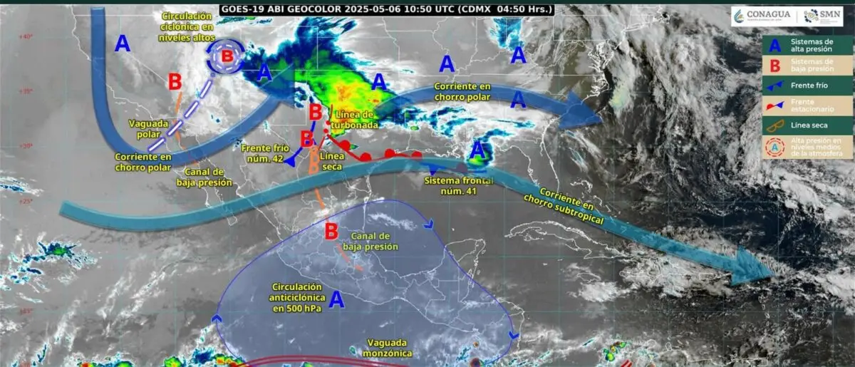 Martes con lluvias y torbellinos en Tamaulipas