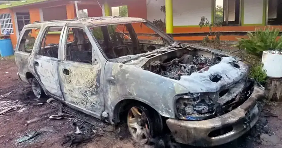 Queman Camioneta Candidato Morena Veracruz