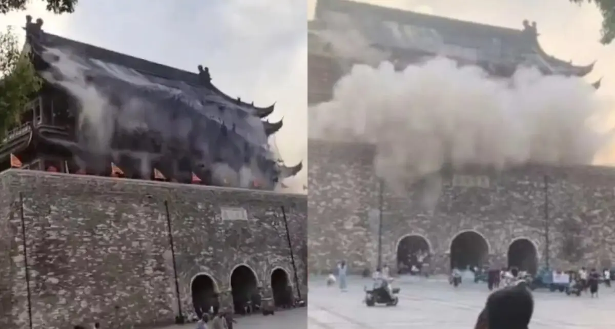 Video Colapsa Techo China